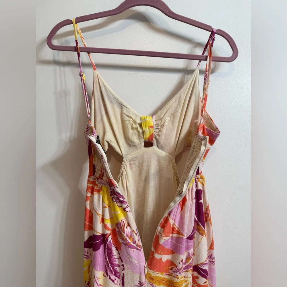 AQUA Linen Cut-Out Dress XS - Picture 12 of 16